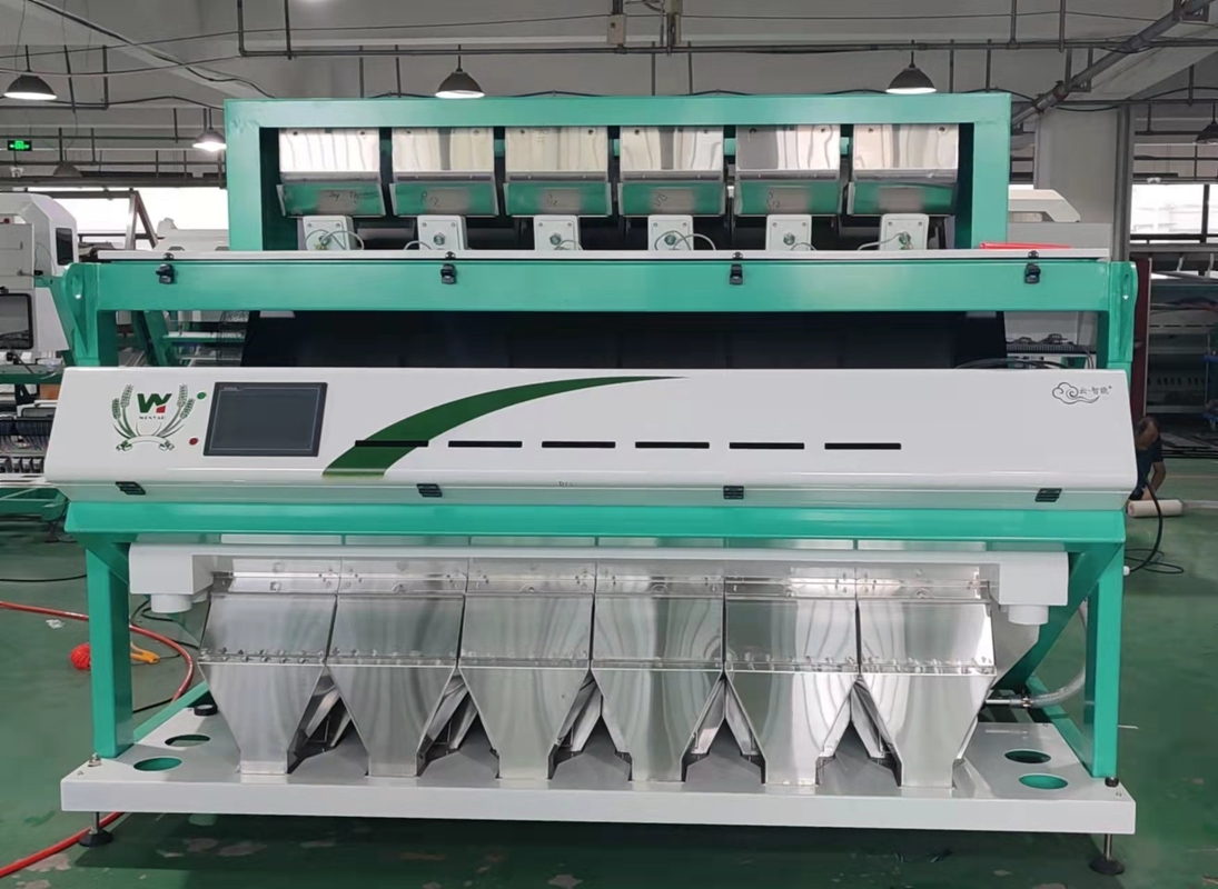 6 Chute Intelligente Optische CCD Camera PET PVC HDPE Plastic Kleur Sorter Machine Wifi afstandsbediening