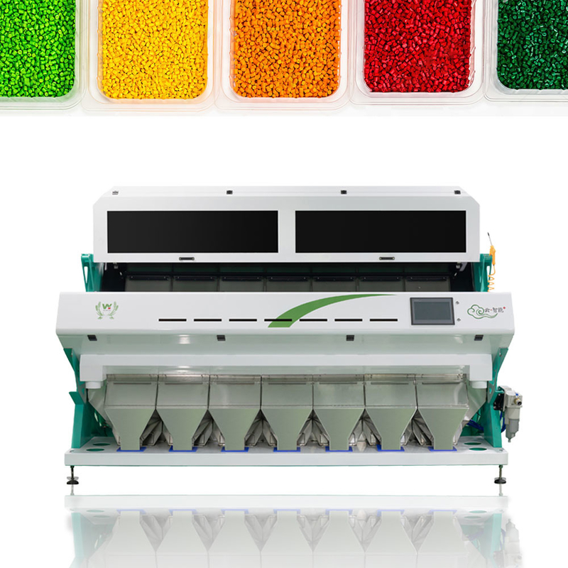 Plastic PE van de Deeltjes Kringloopsorteermachine Optische Plastic Kleurensorteerder