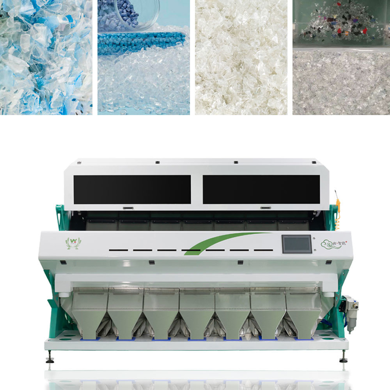 Plastic PE van de Deeltjes Kringloopsorteermachine Optische Plastic Kleurensorteerder