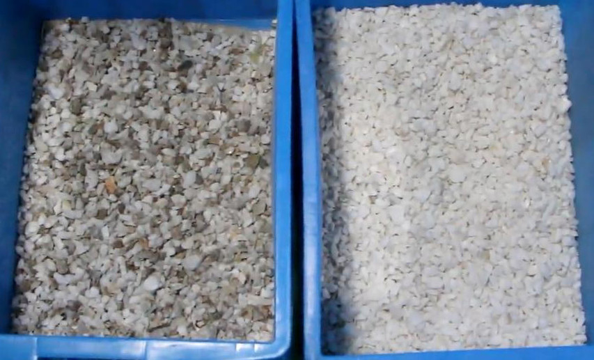 Enige Laag Grote Breedte 4 van de het Glas Plastic Kleur van het Camera Automatische Erts Minerale de Sorteerdersmachine