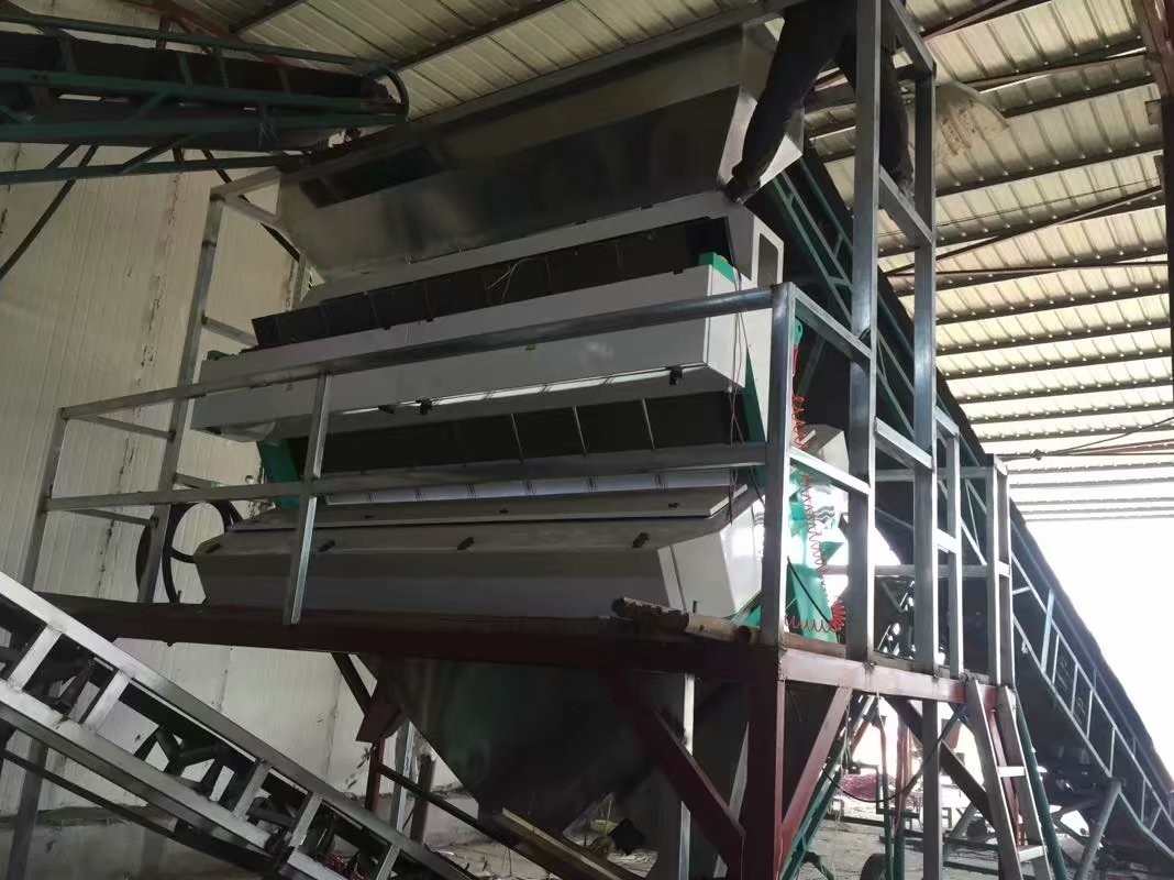 Hoge capaciteit rijstkleur sorteermachine 0,3 - 0,9t/h 2 jaar sorteren nauwkeurigheid 99,5 - 99,9%