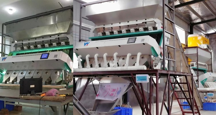 Nir Plastic Color Sorting Machine PCB Plastic Pellet Color Sorter Met CCD Camera En Led Light