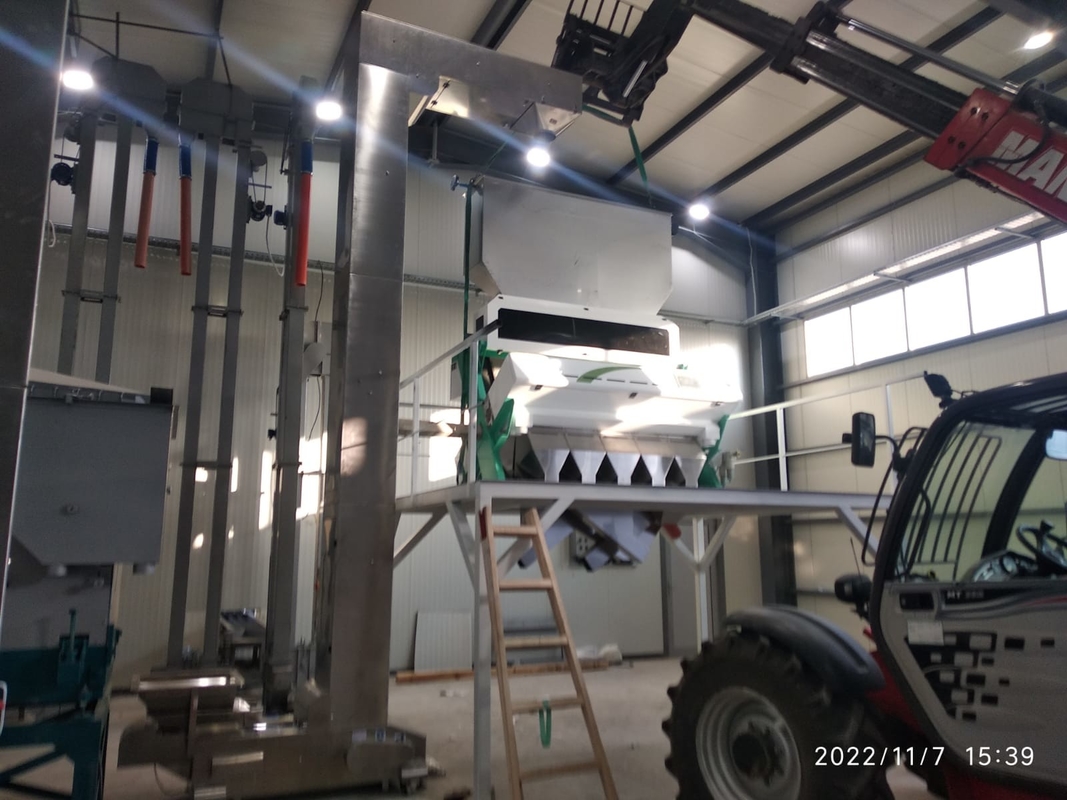 Macadamia Noot Hazelnoot Kleur Sorteermachine En Hazelnoot Kleur Separator Machine voor gescheiden Hazelnoot kern en schelp