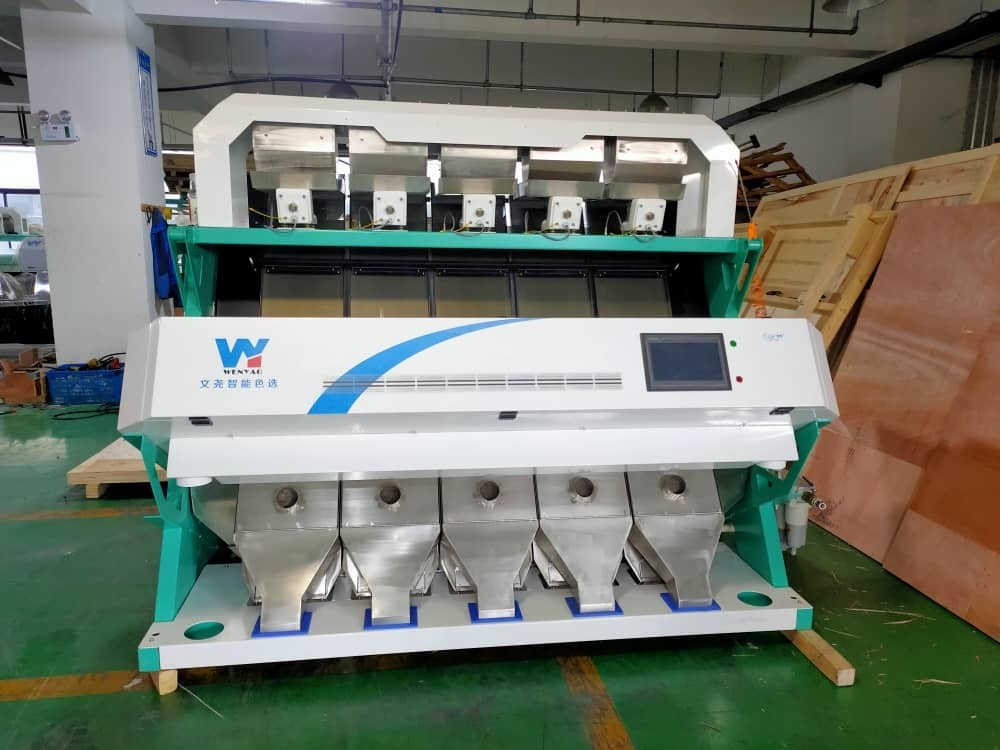 Amerika Intelligent Chip WYCS5-320 Tarwe Kleur Sorter 0,6-2,5 Tonnen/uur Sortering Output Machine