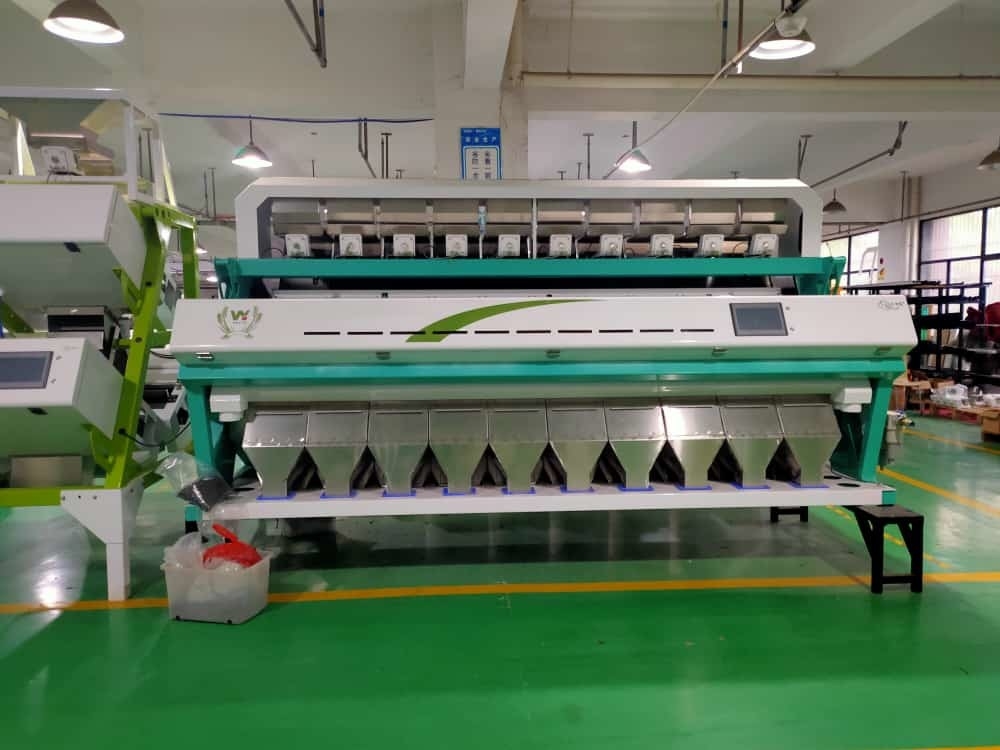 10 chutes kleur sorter multifunctionele graan sorteermachine voor graanverwerkingsfabriek gemaakt in China