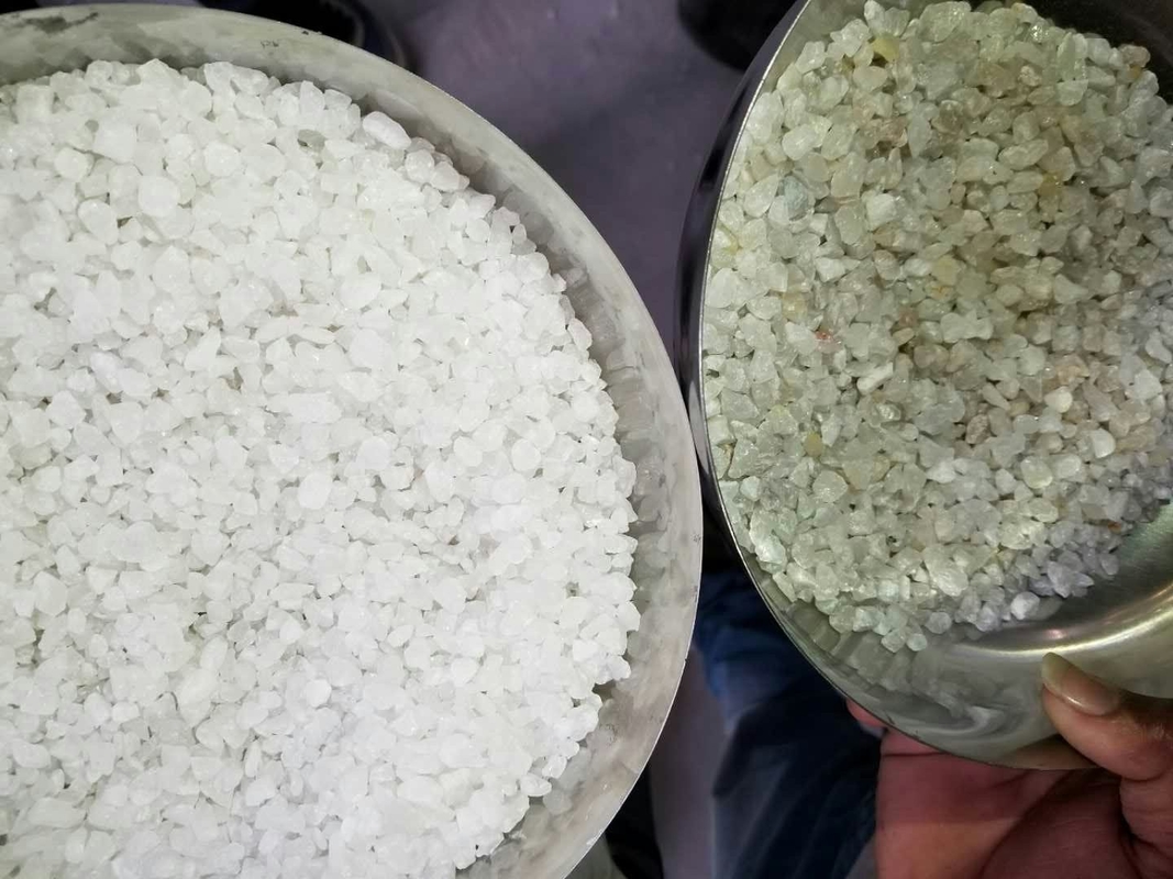 Nieuwste software Himalaya zout kleur sorteermachine voor het verwijderen van donkergele vreemde stoffen