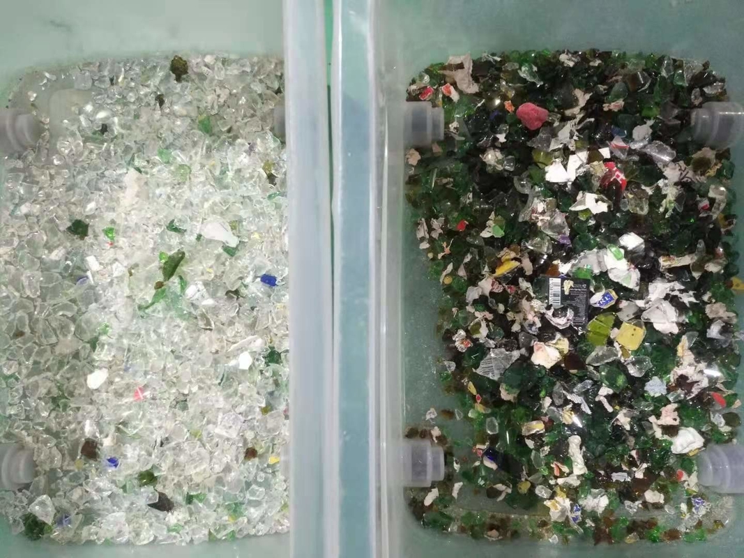 Kleursoortmachine voor het mengen van glas met een hoge capaciteit