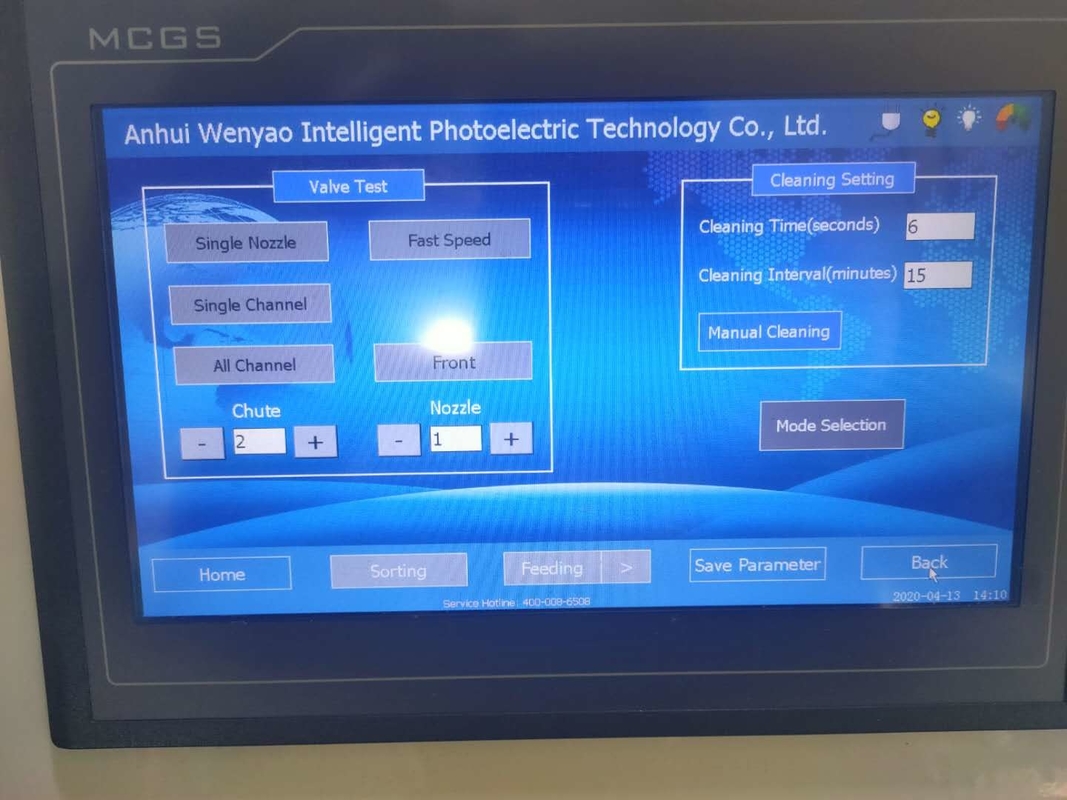 Wenyao CCD Camera Tarwe Kleur Sorter Intelligente Kleur Sorteren Machine