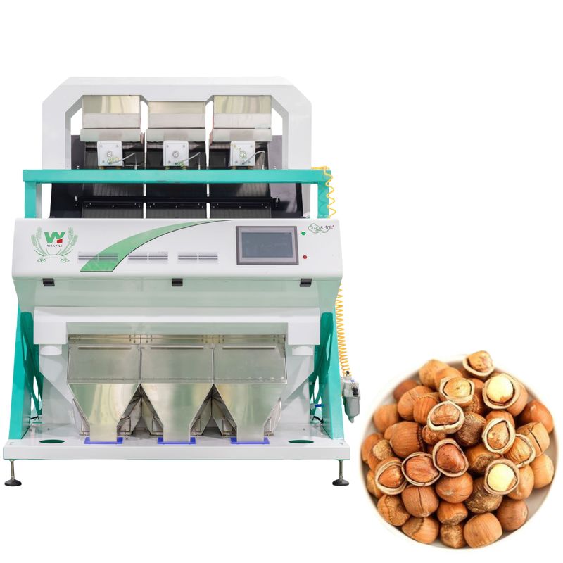 Wenyao Hazelnut Kleur Sorter CCD Camera Nuts Kleur Sortering apparatuur