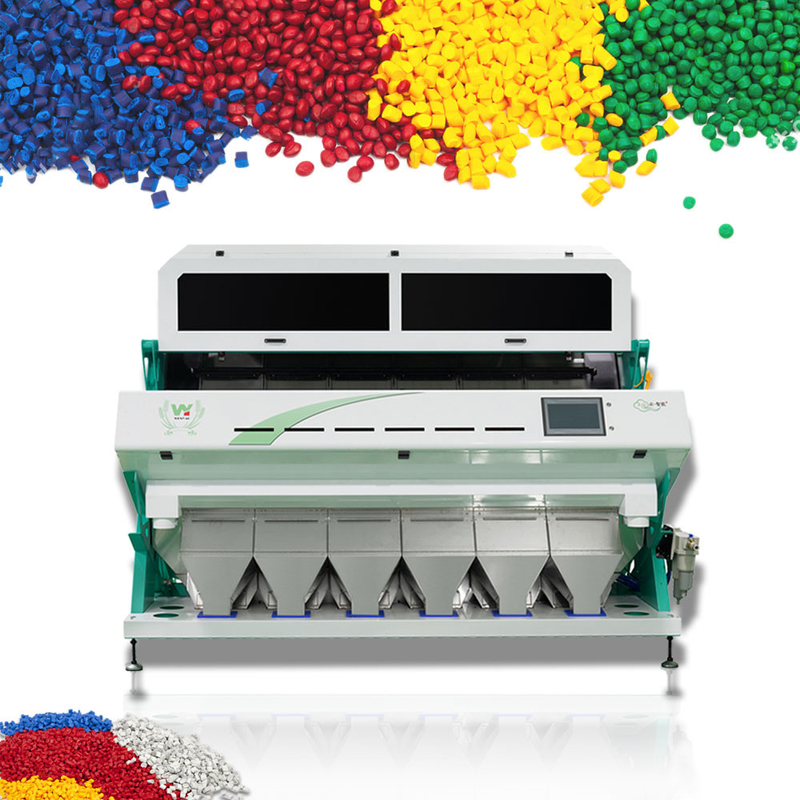Wenyao CCD Camera Kleur Sorter Recycled Plastic Kleur Sorteren Machine 6 Schommel