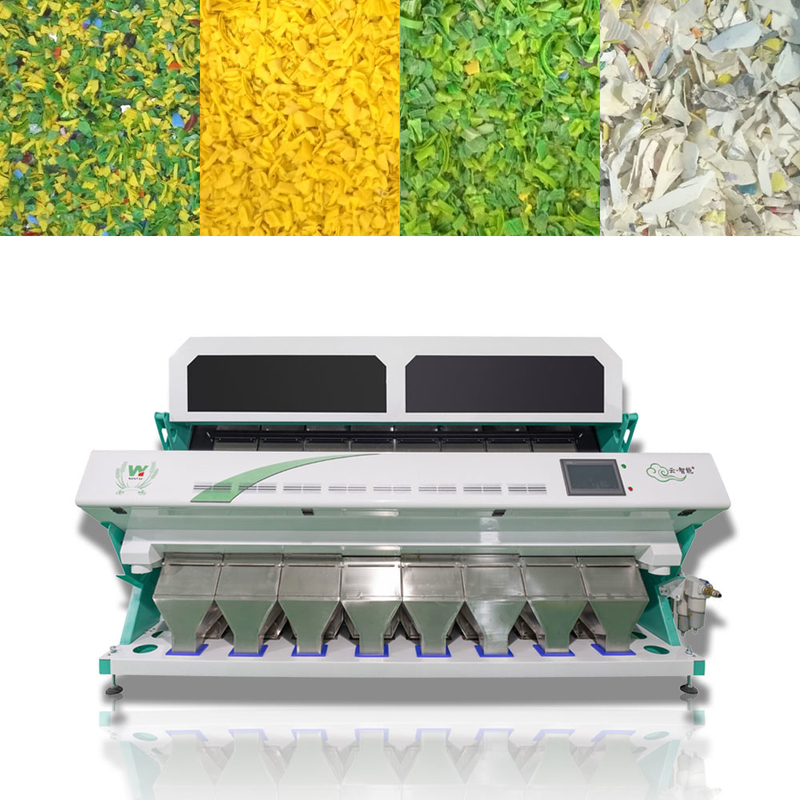 Wenyao 8 Chute Hoge sortering nauwkeurigheid Kleur sorteren machine gerecycled kunststof kleur sorter