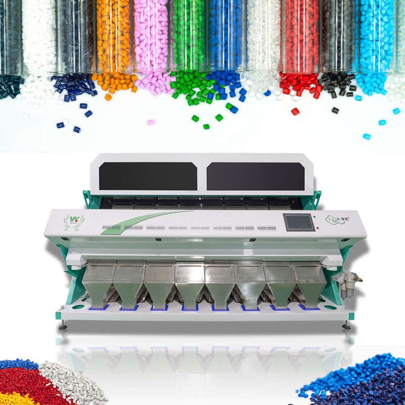 Wenyao 8 Chute Hoge sortering nauwkeurigheid Kleur sorteren machine gerecycled kunststof kleur sorter