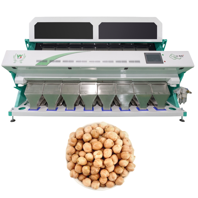 Wenyao 8 Chute Grote capaciteit Kleur sorteren machine Chickpea kleur sorteren apparatuur