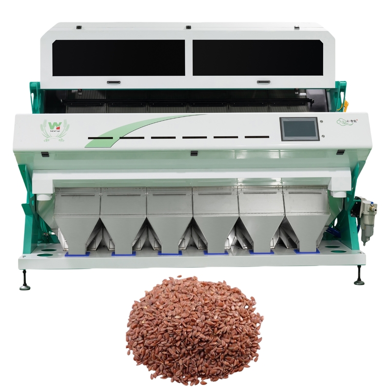 Intelligente CCD-camera Kleur sorteermachine 6 Chute Linnenzaad Kleur sorteermachine