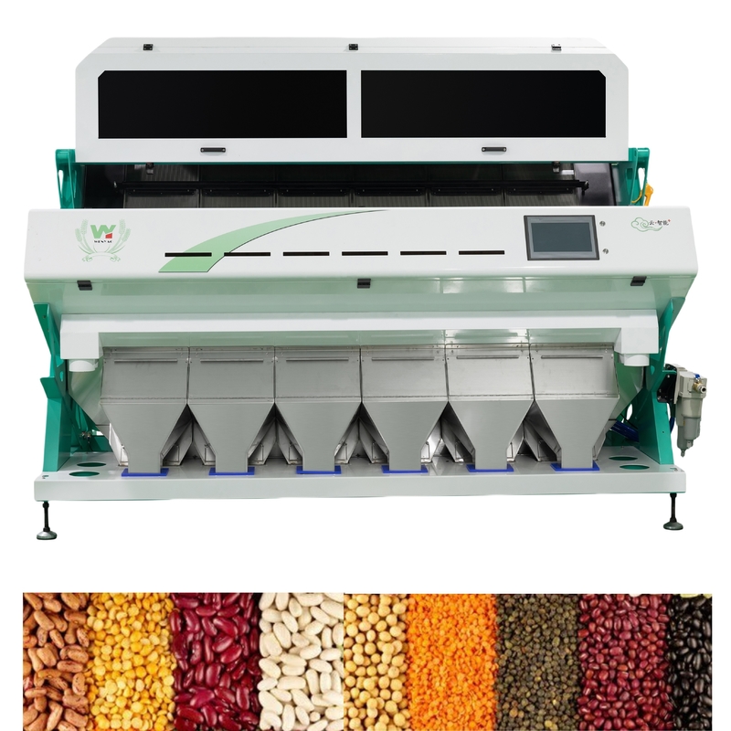 Intelligente CCD-camera 6 Chute Nierbonen Kleur Sorteringsmachine met eenvoudige bediening