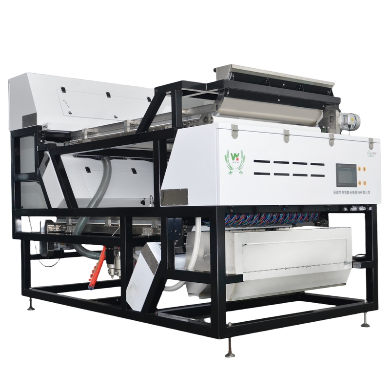 Hoge capaciteit Wenyao Double Layer Belt Droge en natte erts Steen Mineral Color Sorter Machine met Ejector SMC 16 Holes Nozzles