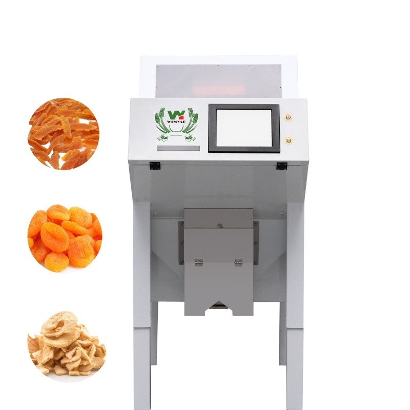 WENYAO Mini Chute Gedroogde vruchten Optische sorteermachine Gedroogde abrikozen Perzik Appels Kleur Sorter Verwijder Stengels Stengel Schimmel