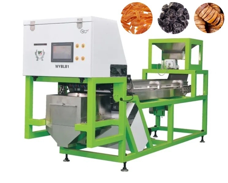 Wenyao High Yield gedroogde vruchten optische sorteermachine gedroogde perzik pruimen vijgen kleur sorter voor de fruitverwerkende industrie