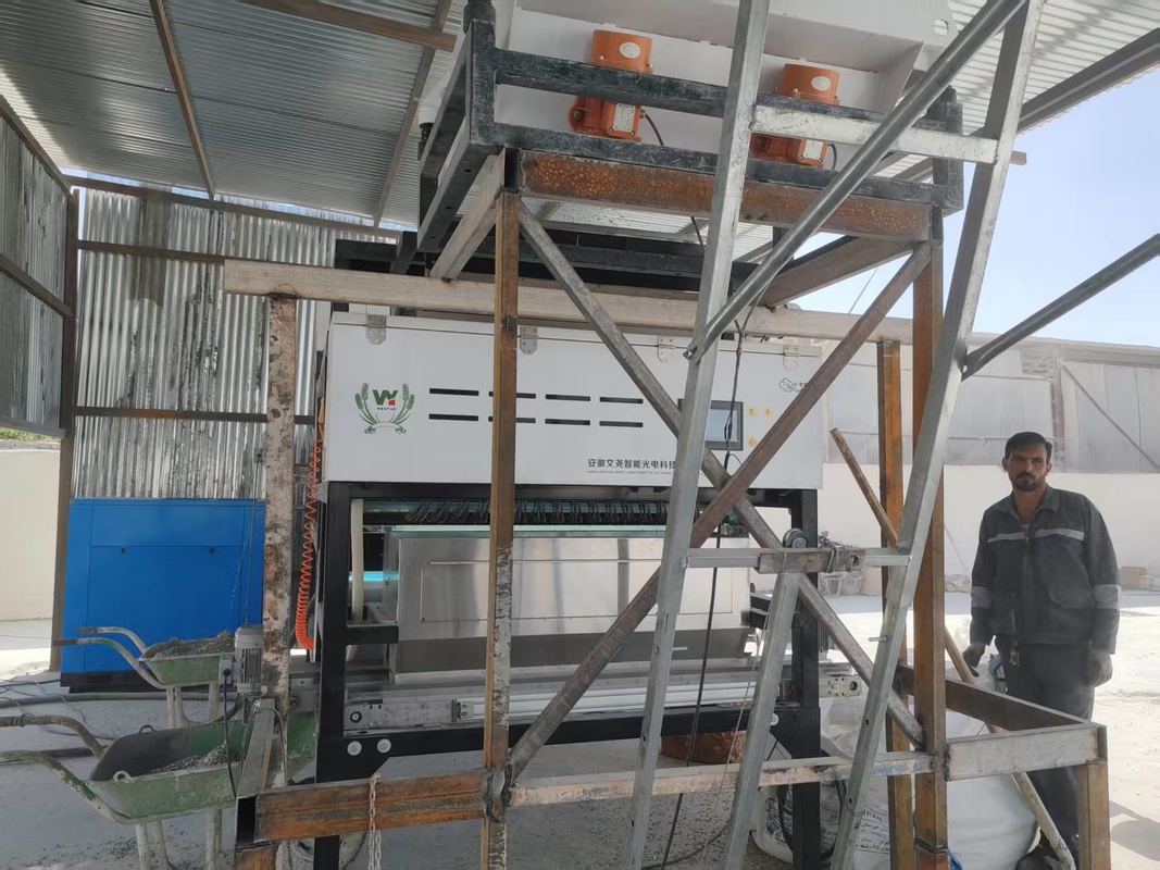 Dubbellaags gebroken glazen flessen CCD kleuren sorteermachine voor glas