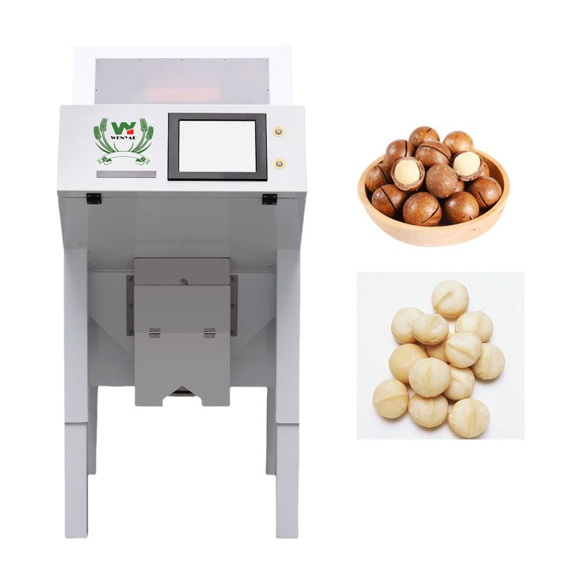 Accuracy CCD Camera Automatische Macadamia Noot Kleur Sorteren Machine