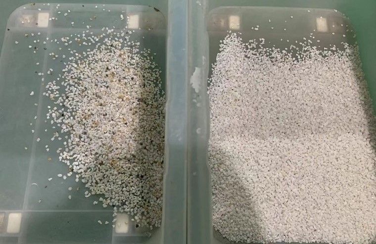 Gordeltype Kwartssteen Kalium Feldspar Calcite Kalksteen Barite Rots Kleur Sorter Erts Kleur Sorter