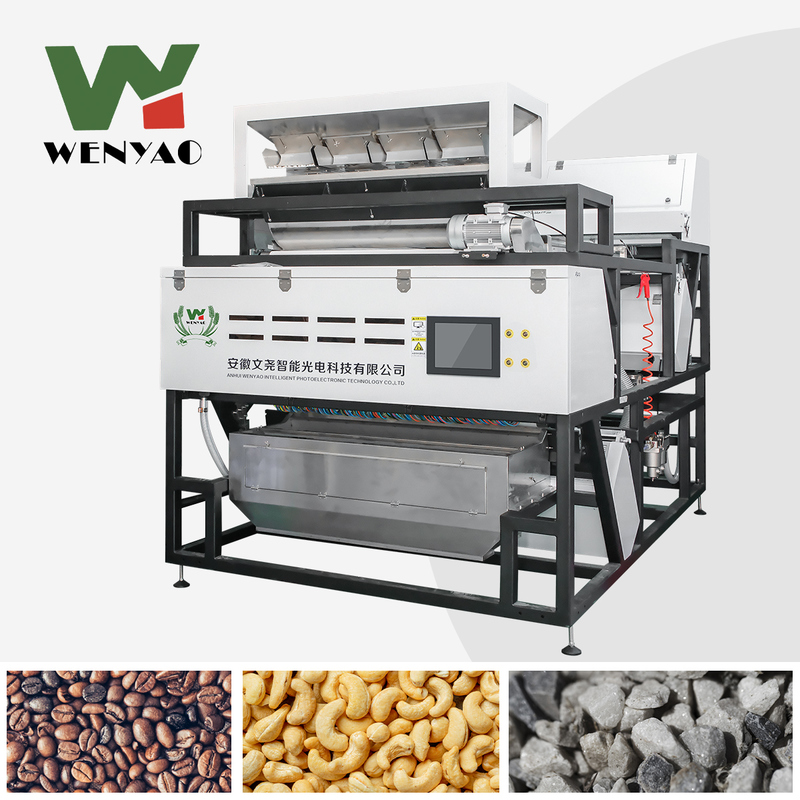 High Capacity 2 Stage 4 Chute Quartz Minerals Glass Cullets Color Sorter Sorting Machine with 10-20Ton/h Capacity