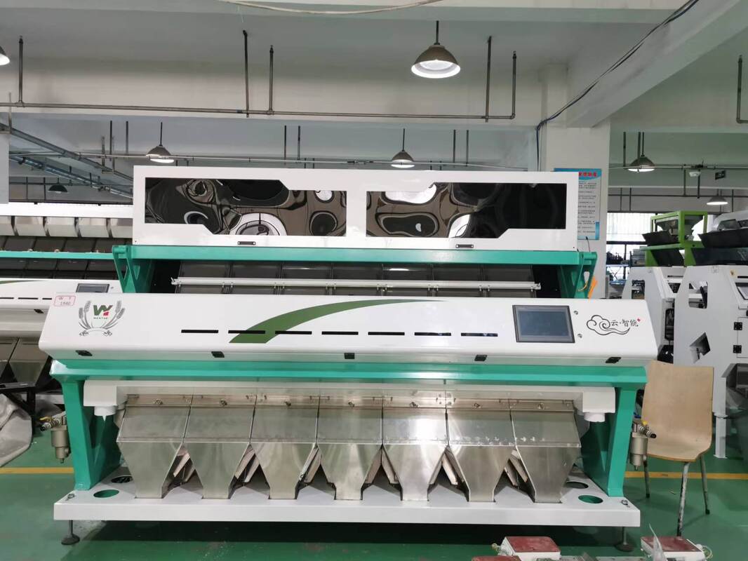 7 chute CCD Graan Nut Bean Cashew Nut Kleur Sorter RGB Rijst Kleur Sorteren Machine