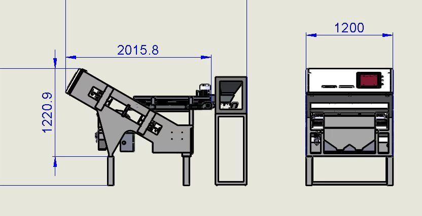Wenyao 2025 Nieuwste Twee Gordel Breed Lage Snelheid Anti-breuk aardbeien Blauwe bessen Kleur Sorter Machine Automatische Koffie Kersen Kleur Sorteren Machine
