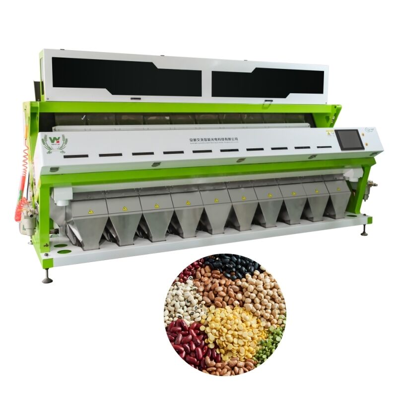 Wenyao 10 Chute 640 Channels Grote capaciteit Kleur sorteermachine voor bonen Mung Bonen Nierbonen Optische sorteermachine voor noten sorteren