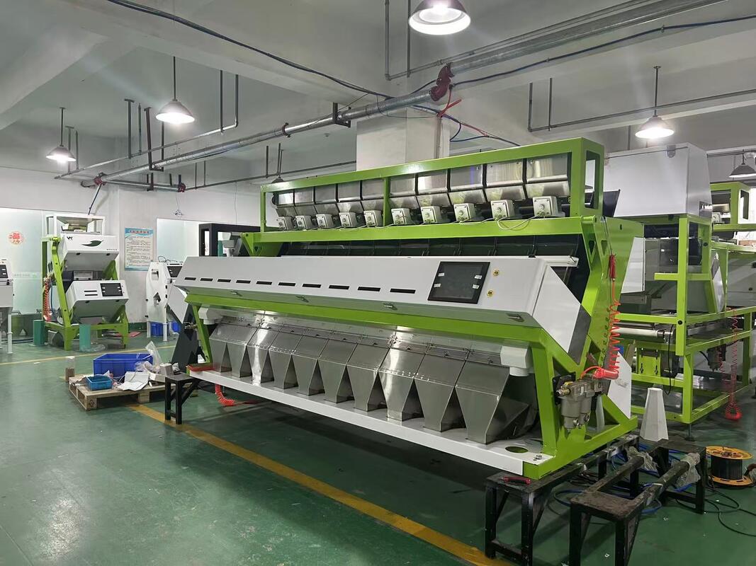 Wenyao 10 Chute 640 Channels Grote capaciteit Kleur sorteermachine voor bonen Mung Bonen Nierbonen Optische sorteermachine voor noten sorteren