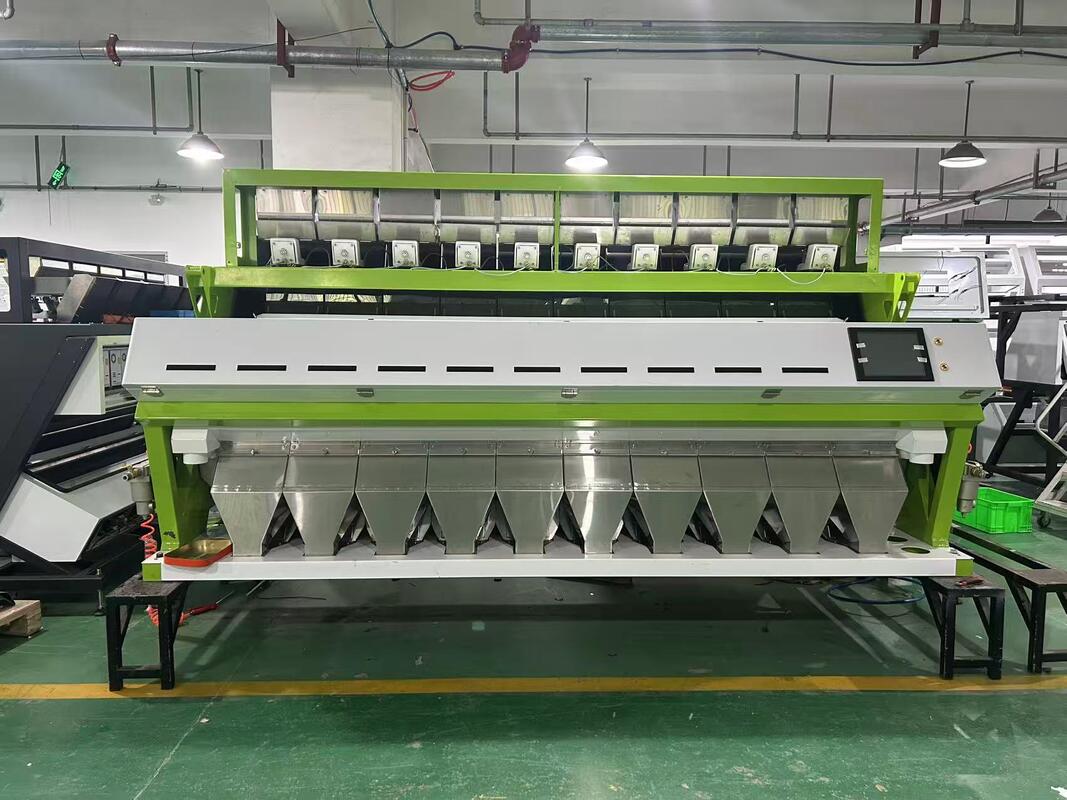Wenyao 10 Chute 640 Channels Grote capaciteit Kleur sorteermachine voor bonen Mung Bonen Nierbonen Optische sorteermachine voor noten sorteren