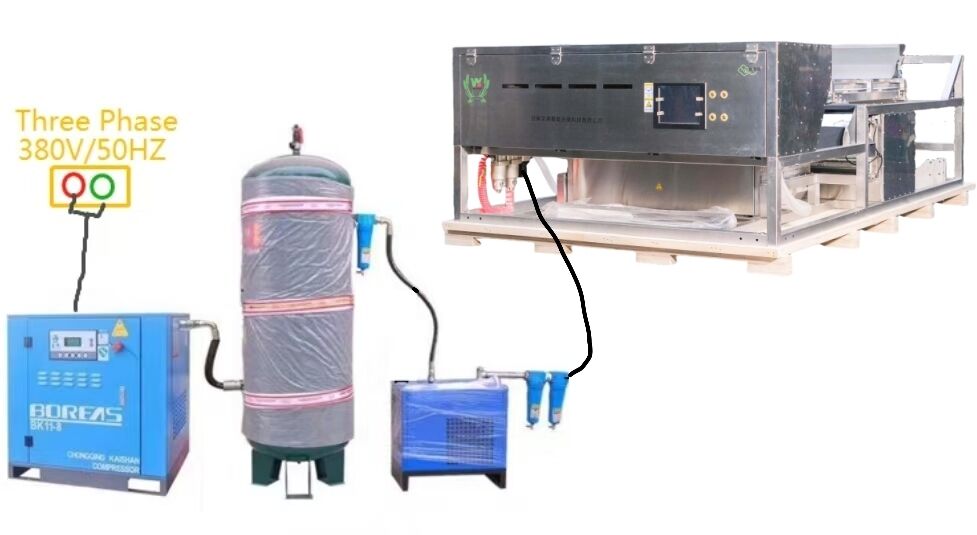 Wenyao Jeneverbes Kleursorteerder Brede Riem Roestvrij Staal Bosbes Aardbei Framboos Kleursorteermachine Fabrieksprijs met CE-certificaat Afstandsbediening