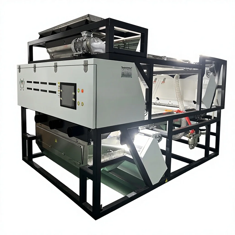 High Precision Quartz Color Sorting Machine met 99,99% nauwkeurigheid en dubbelzijdige camera detectie voor silica zand scheiding
