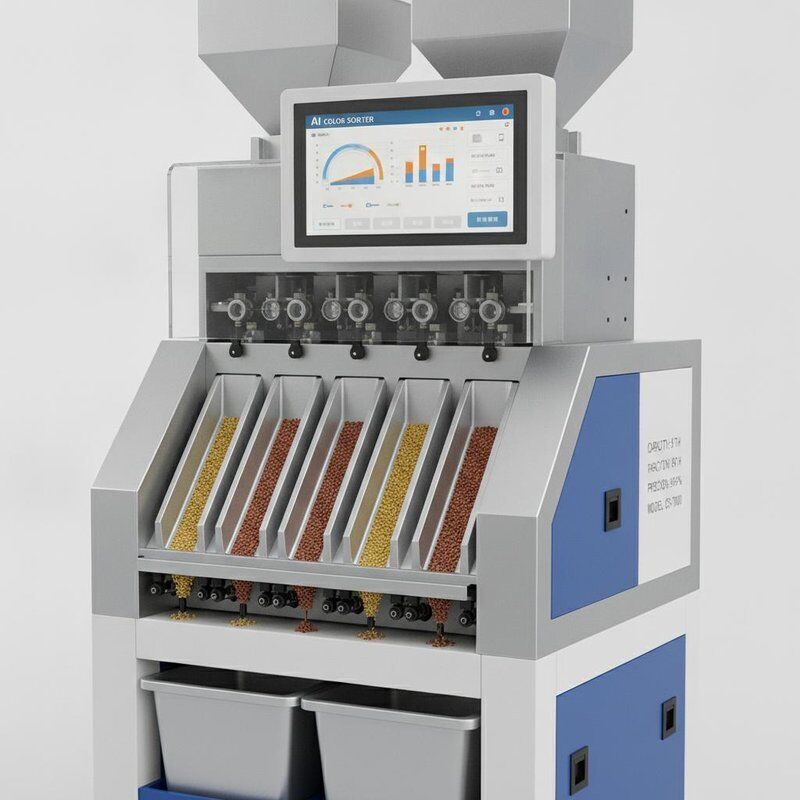 Automatisch 7 Chute Style High Technology AI Roseship Seed Rapseeds Kleur Sorter Machine