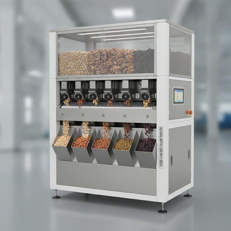 De gepelde van de de Okkernootrozijn van de Pindaamandel Hellingen van de de Kleurensorteermachine CCD 5