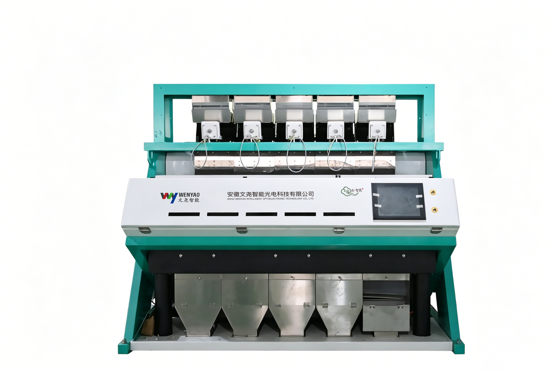 Hoge nauwkeurigheid 99,99% Wenyao Automatische zonnebloempitten sorteermachine CCD kleur sorter met 5 schachten 320 kanalen en voedsel kwaliteit 304 roestvrij staal