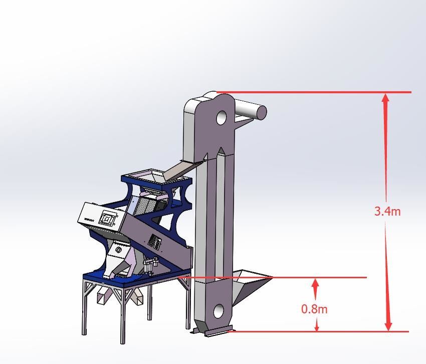 Van de de Kleurensorteerder van het korianderzaad van het de Korianderzaad van de de Kleurensorteermachine de Separator van de Korianderzaden