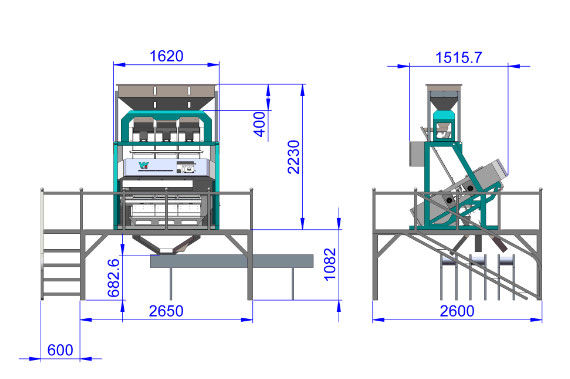 Automatische CCD RGB Bean Color Sorter