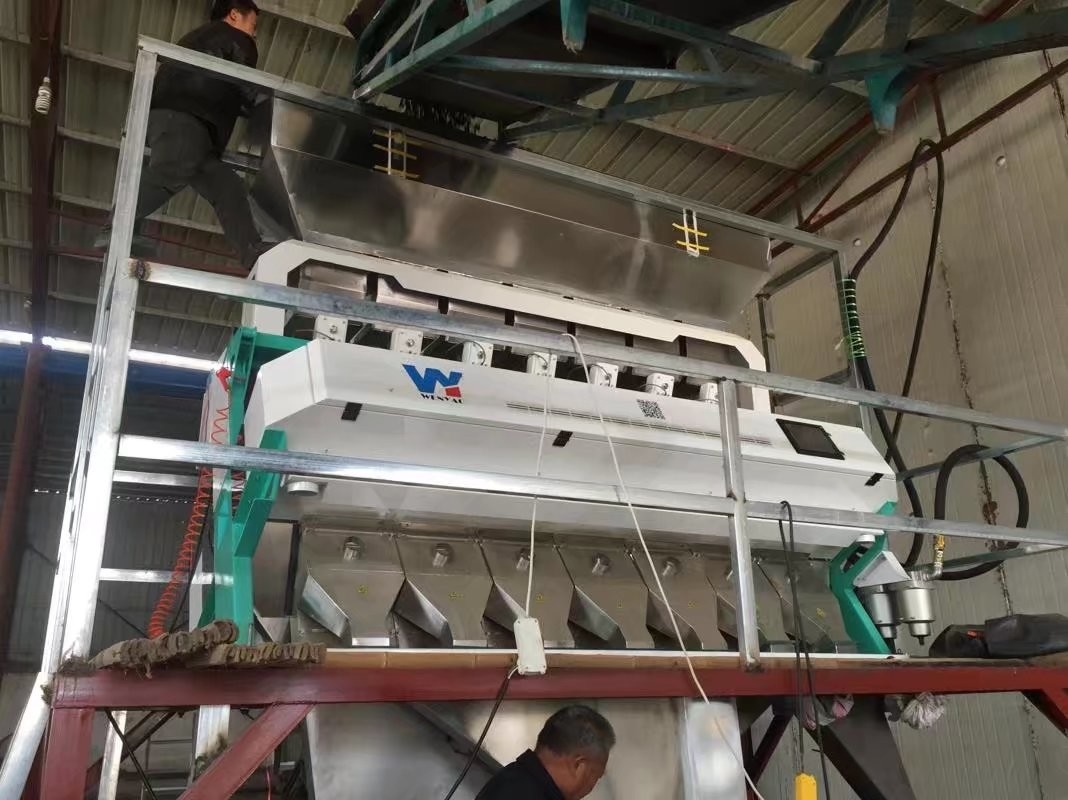 6 Chute Intelligente Optische CCD Camera PET PVC HDPE Plastic Kleur Sorter Machine Wifi afstandsbediening