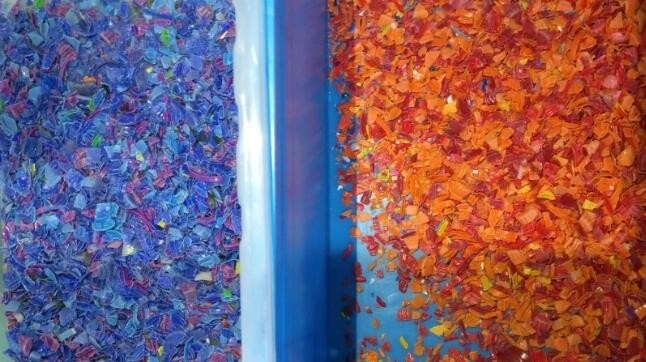 HDPE van HUISDIERENpp pvc PE Plastic Machine 5 van de Kleurensorteerder Hellingen 320 Kanalen