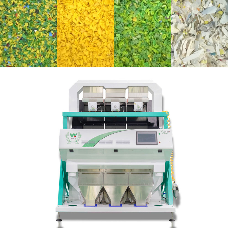 HDPE schilfert de Sorteermachine Hoge Capaciteit af van de Korrels Plastic Kleur