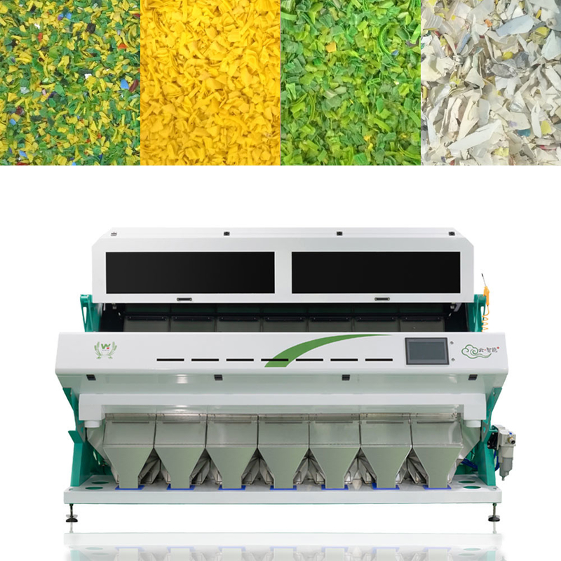 7 ABS van pvc van het hellings de Goedkoopste pp Huisdier Sorteermachine van de Vlokkenkleur voor Plastic Recyclingslijn