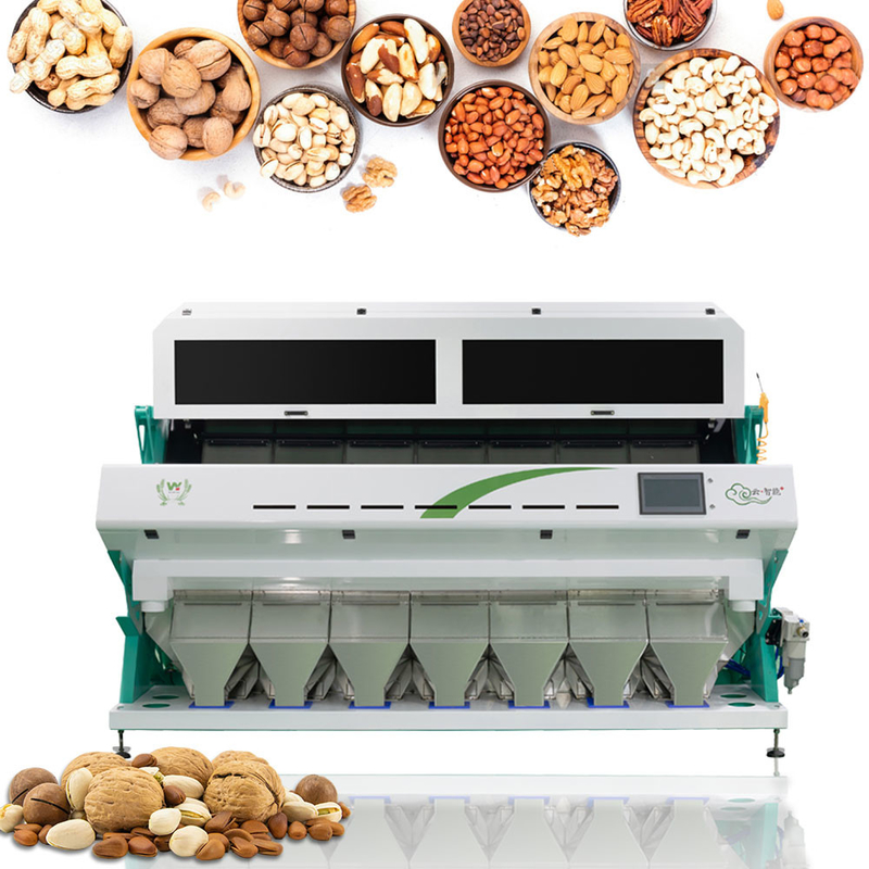 Van het Knoflookoptica van 448 Kanalen Plantaardige Olive Fruit Sorting Machine Unpeeled de Kleurensorteerder