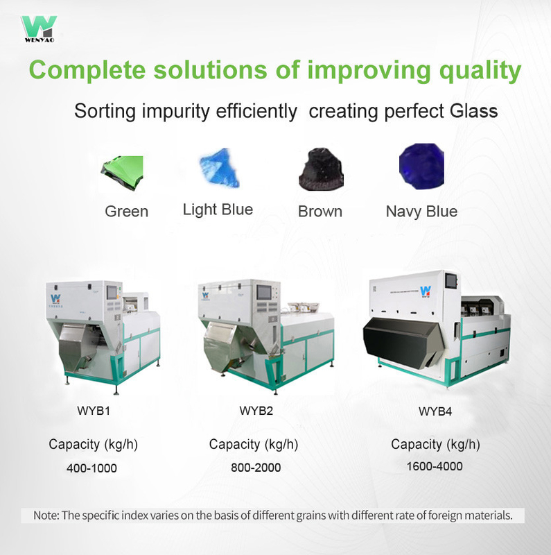 Glascullet het Glas van de de Kleurenmachine van de Kleurensorteerder Sorterende Recyclingsmachine