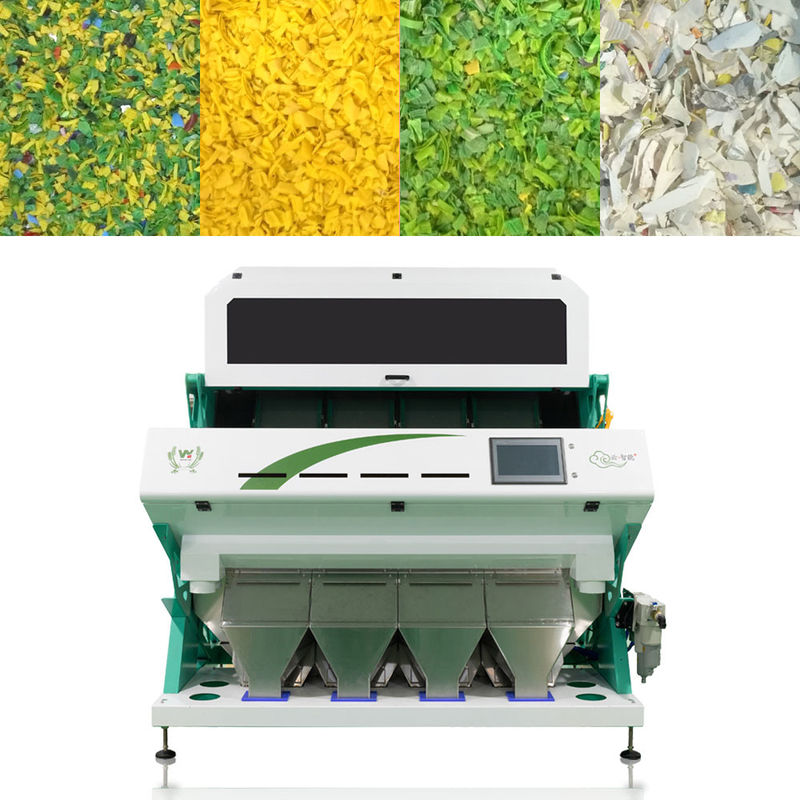256 Kanalen met Toshiba-ABS van het Camerahuisdier van het Schroot Plastic Vlokken van pvc de Kleurensorteermachine