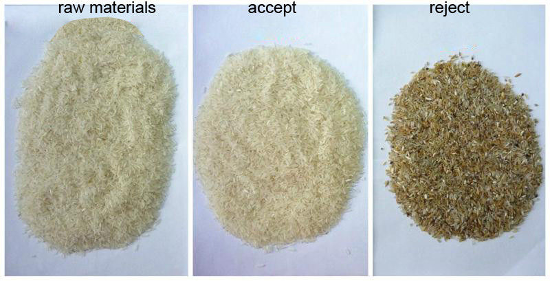 Japonica Glutineuze Geblancheerde Rijst Mini Color Sorter Optical