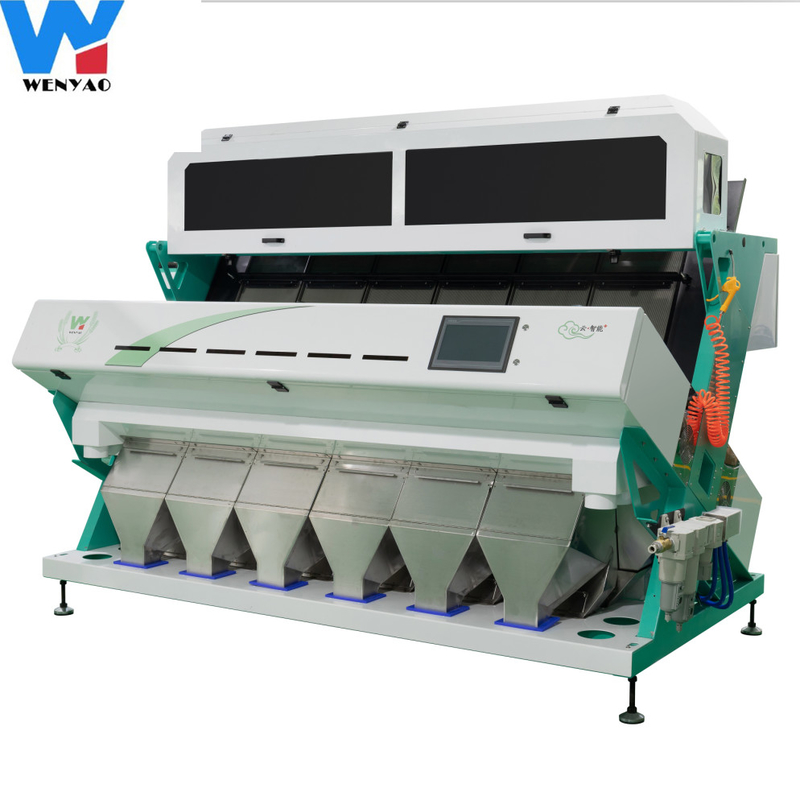WENYAO 6 Hellingen 384 Sorteermachine van de de Gierstkleur van de Kanalenccd de Optische Hoge Capaciteit