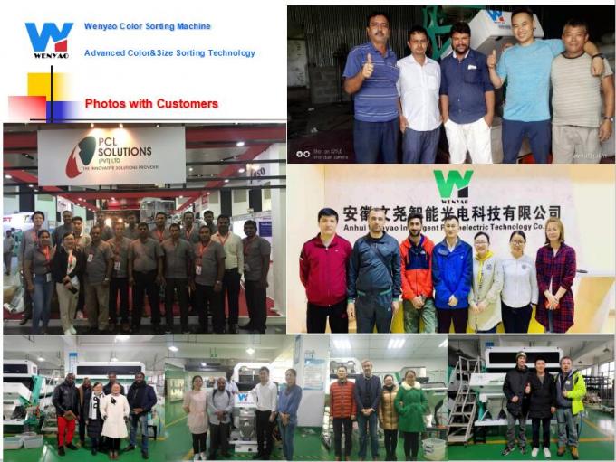 6 Chute Intelligente Optische CCD Camera PET PVC HDPE Plastic Kleur Sorter Machine Wifi afstandsbediening 12