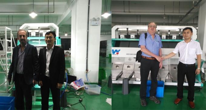 10 Chute Groen Blauw Bruin Wit Glas Kleur Sorter Machine voor kleur sorteren met WiFi afstandsbediening 10