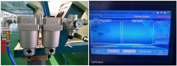 10 Chute Groen Blauw Bruin Wit Glas Kleur Sorter Machine voor kleur sorteren met WiFi afstandsbediening 8